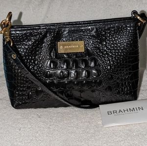 Brahmin black Melbourne Anytime Mini bag.